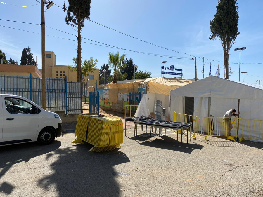 افتتاح محطة للشرطة في حي الجواريش بالرملة بمشاركة نتنياهو